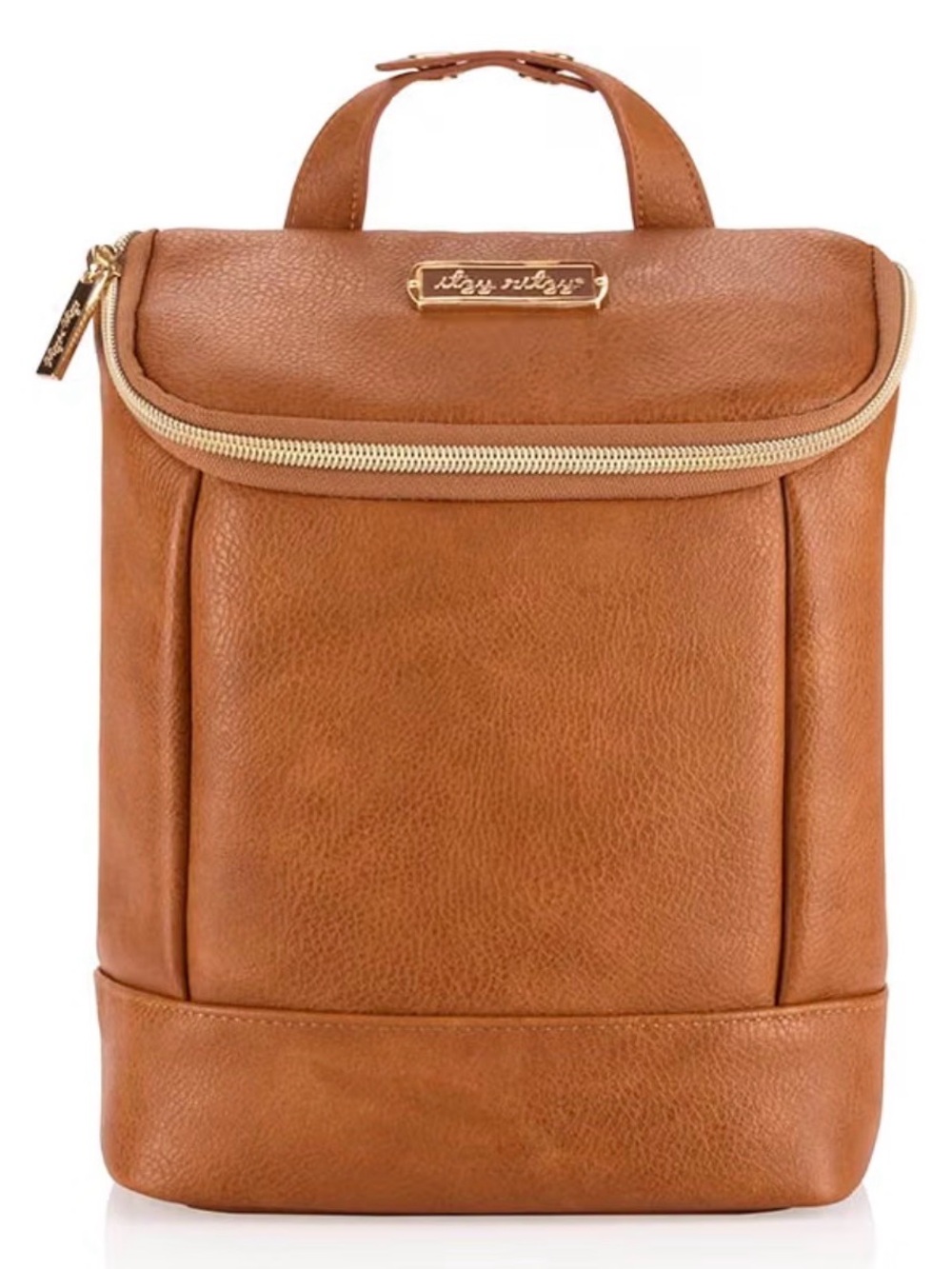 Itzy Ritzy Insulated Bottle Bag, Holds 3 Baby Milk Bottles (Cognac)
